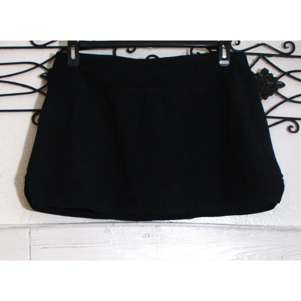 Oasics Activewear Skort Women's Size L Black Built In Brief Pocket